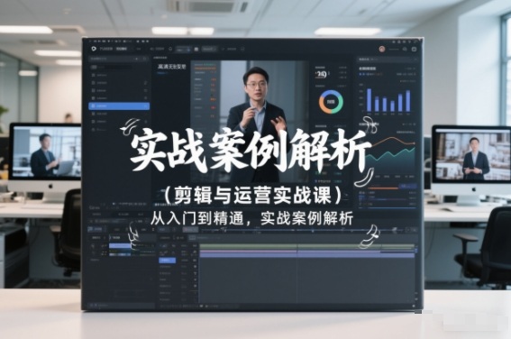 剪辑与运营实战课,从入门到精通,实战案例解析(更新2026)-灵感工坊云网创